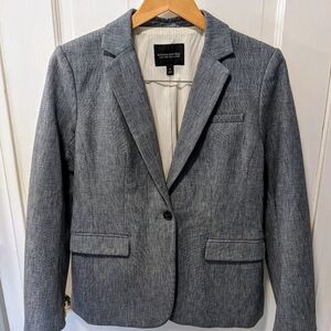 Banana Republic Women's Long and Lean Chambray Stretch Blazer